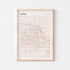 yuma, arizona map poster - image 1