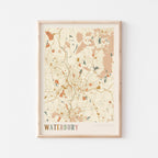 waterbury, connecticut map poster - image 1