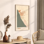 cambria, california map poster - image 2