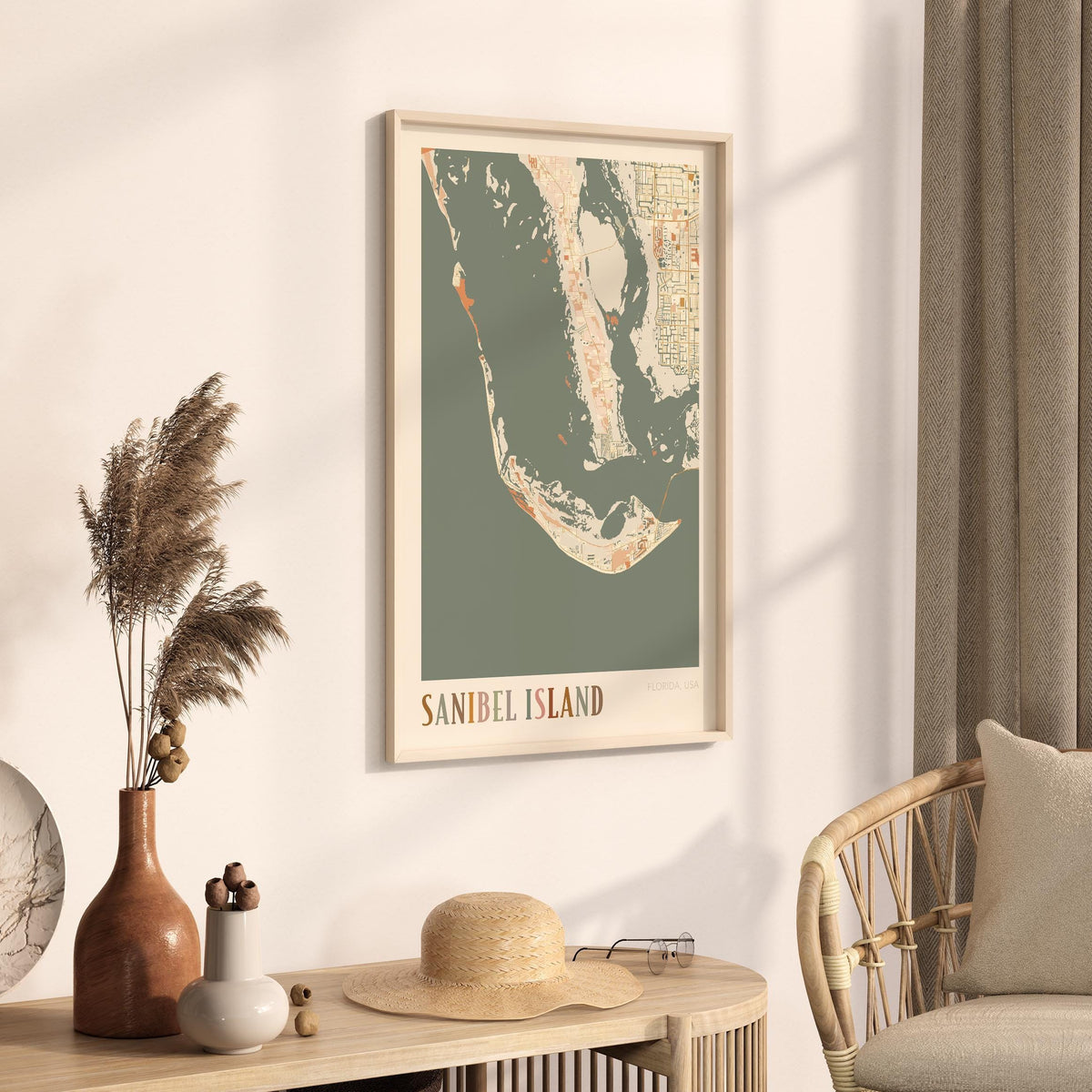 sanibel island, florida map poster - image 2