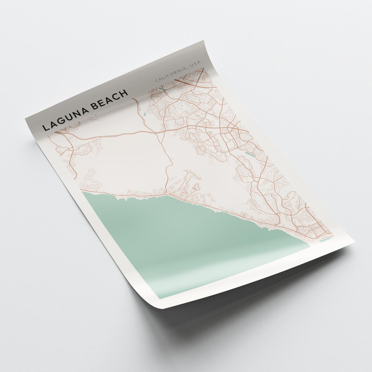 laguna beach, california map poster - image 4