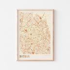 dothan, alabama map poster - image 1