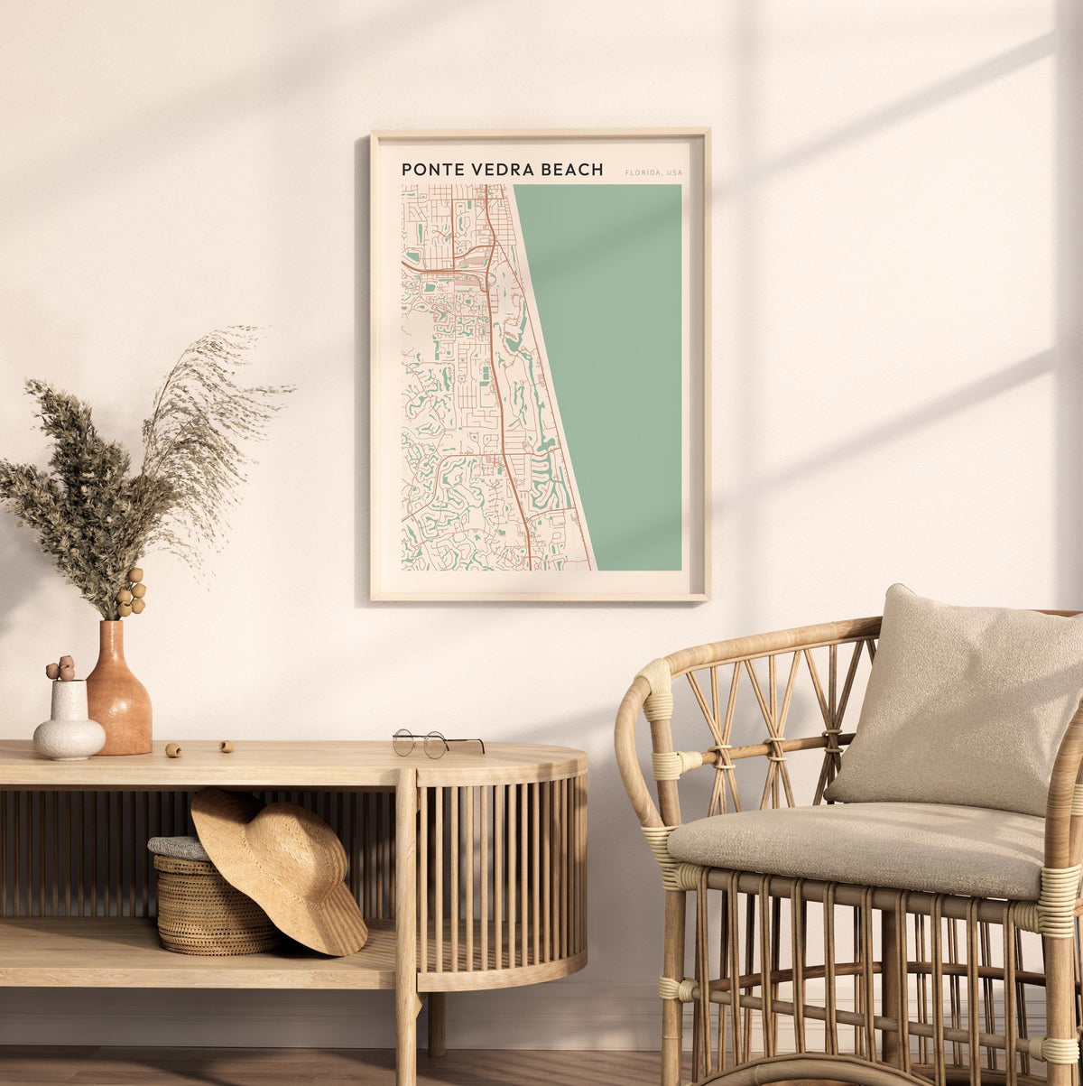 ponte vedra beach, florida map poster - image 3