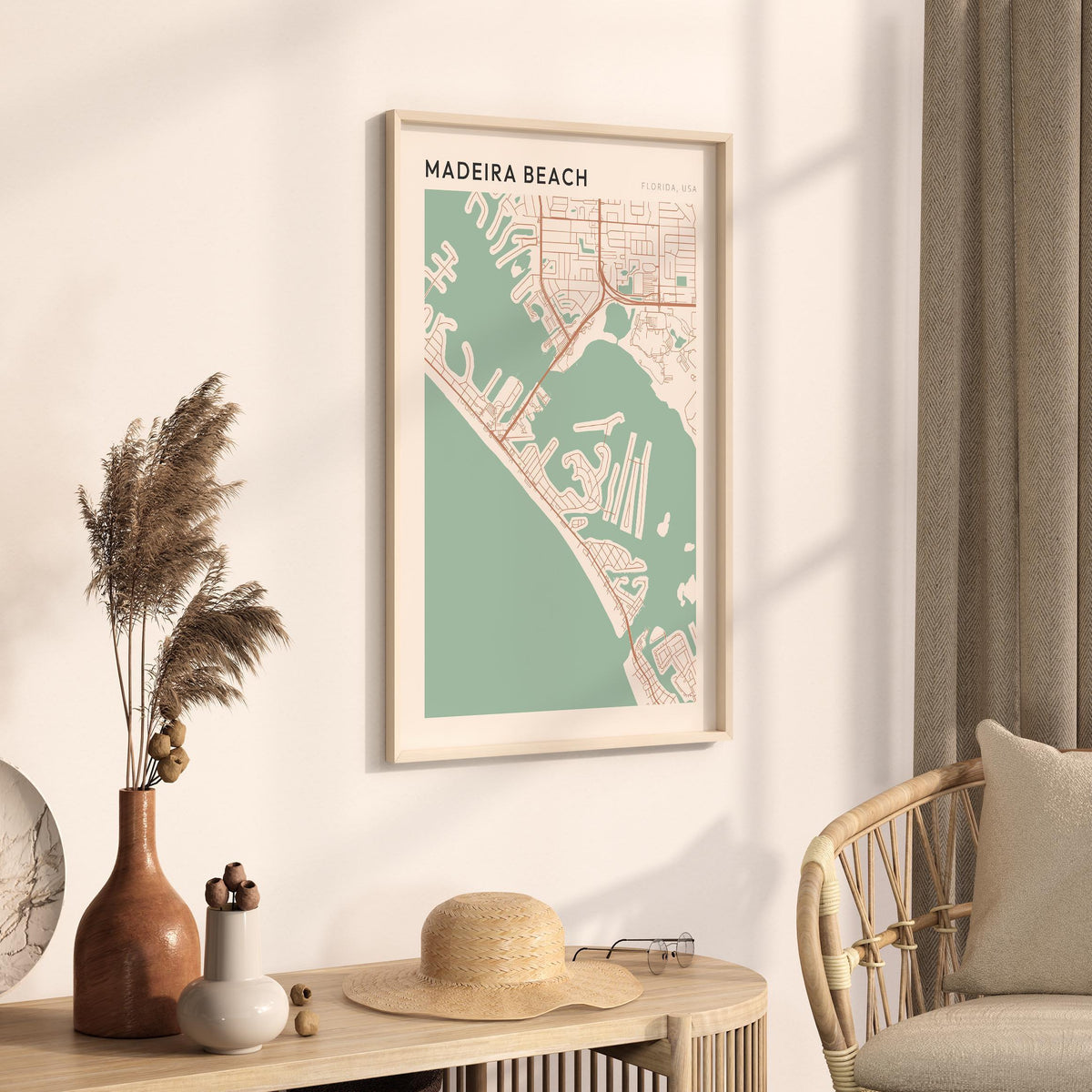 madeira beach, florida map poster - image 2