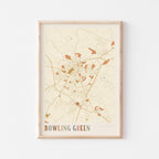 bowling green, kentucky map poster - image 1