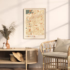 carrollton, texas map poster - image 3