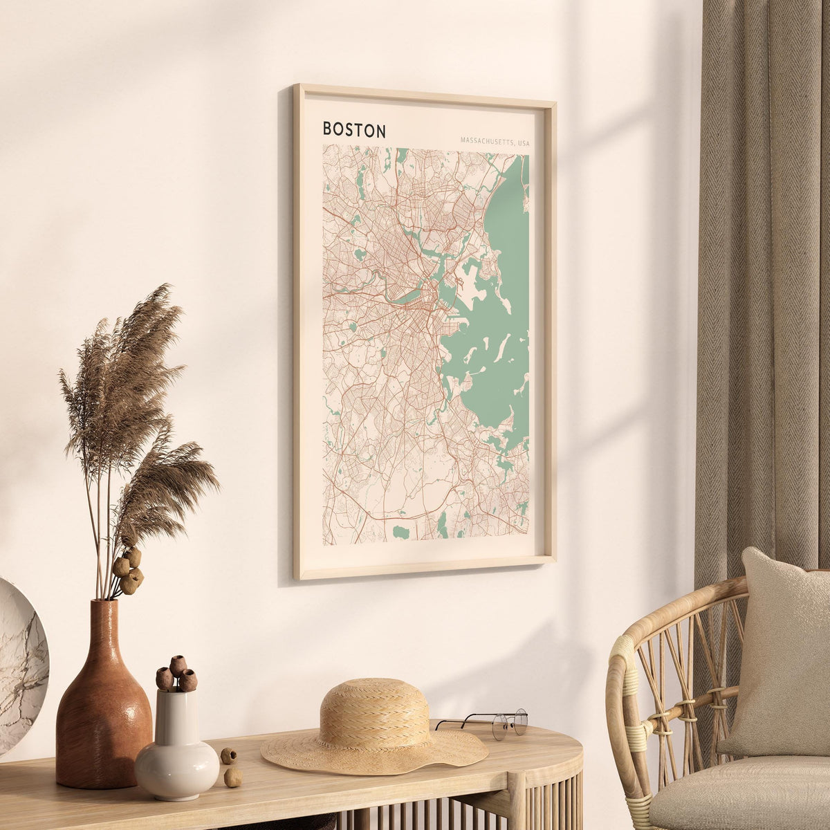 boston, massachusetts map poster - image 2
