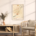 saginaw, michigan map poster - image 3