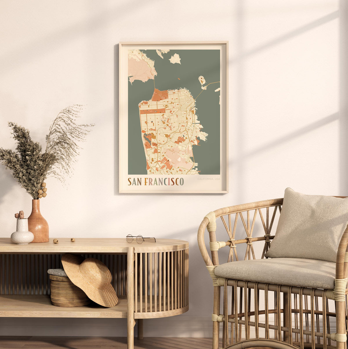 san francisco, california map poster - image 3