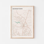 georgetown, texas map poster - image 1