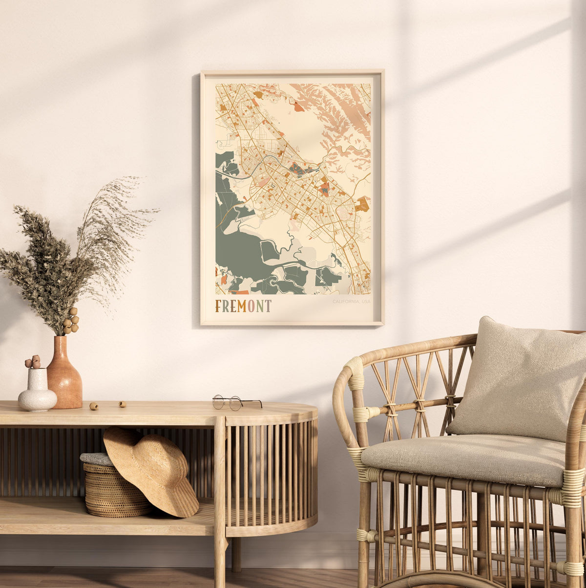 fremont, california map poster - image 3