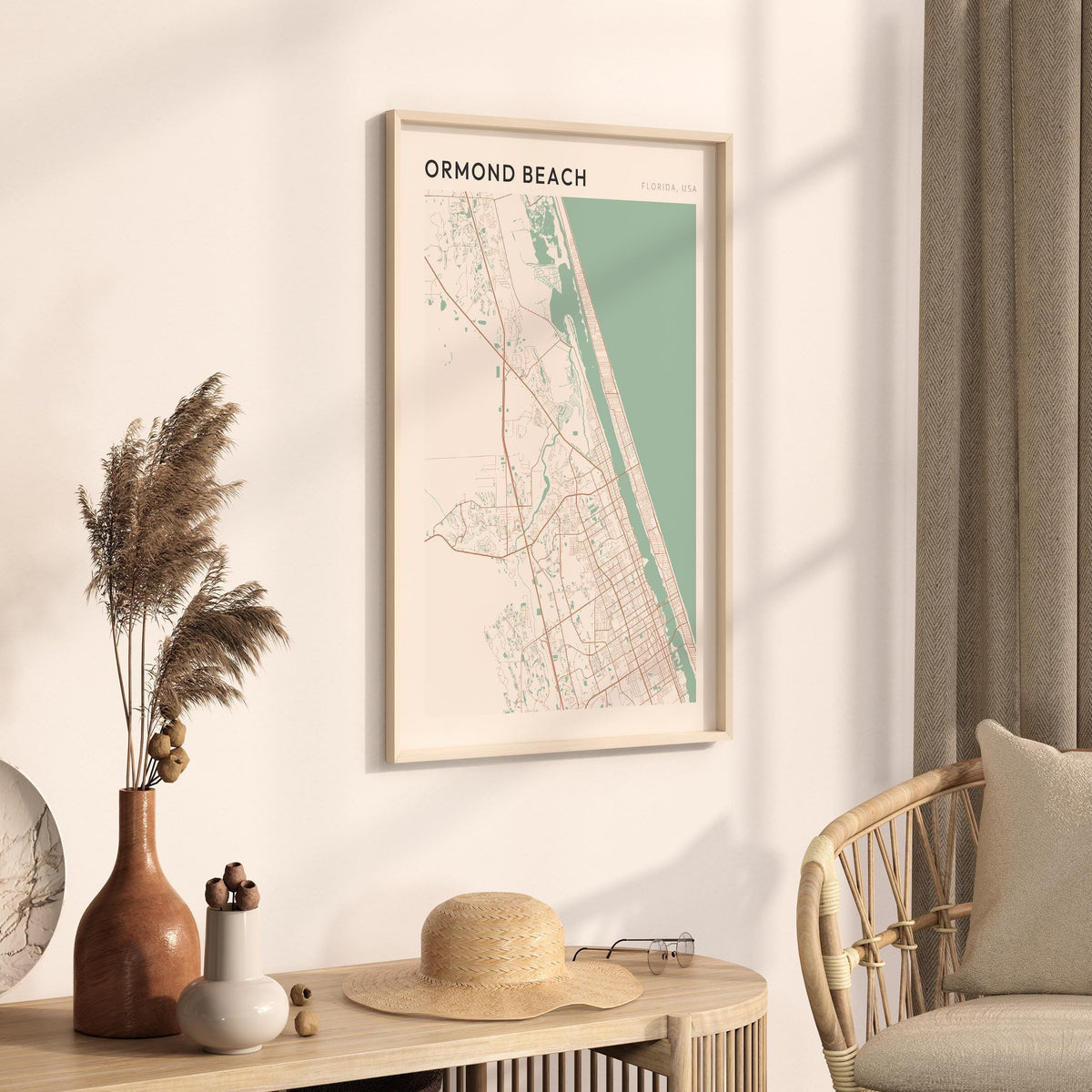 ormond beach, florida map poster - image 2
