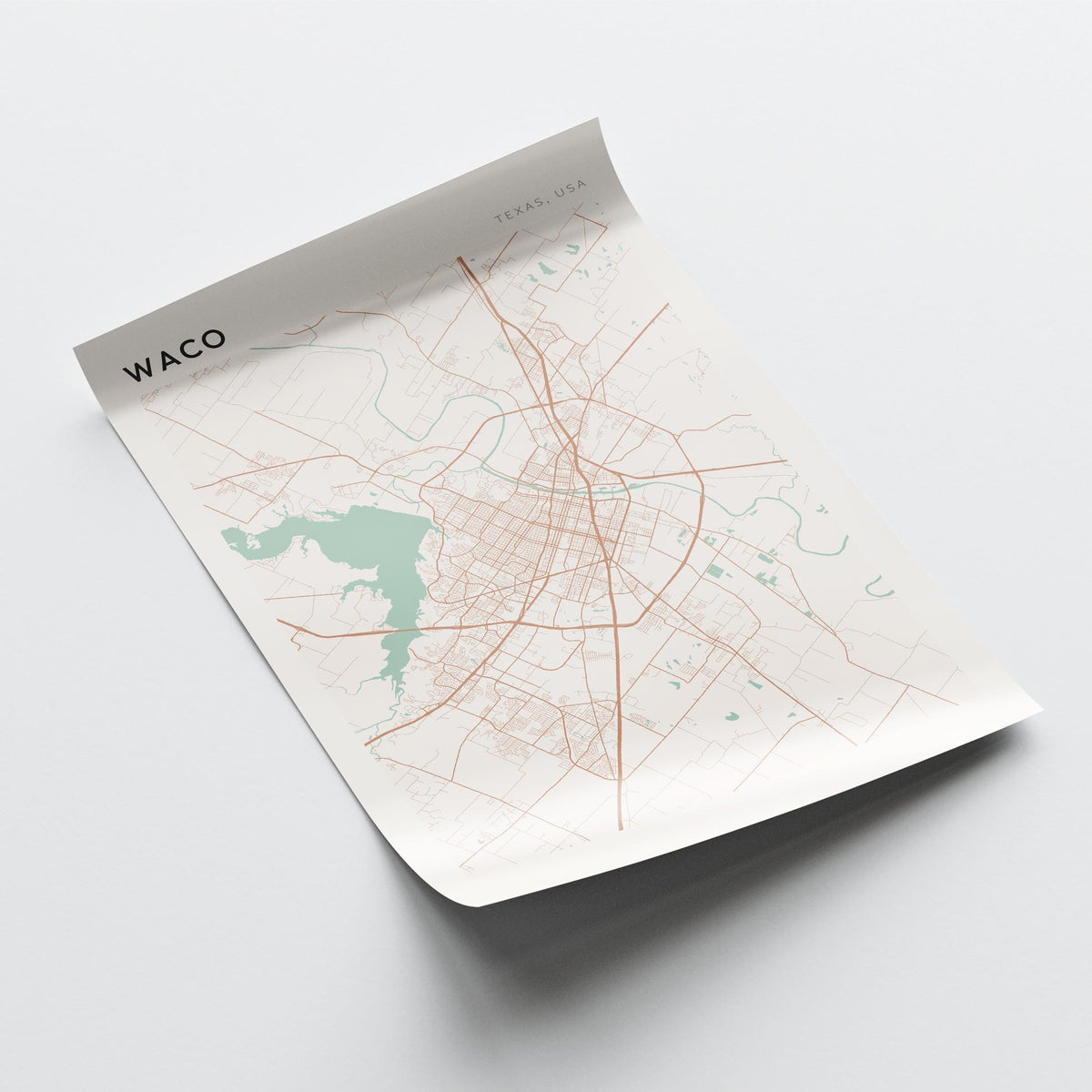 waco, texas map poster - image 4