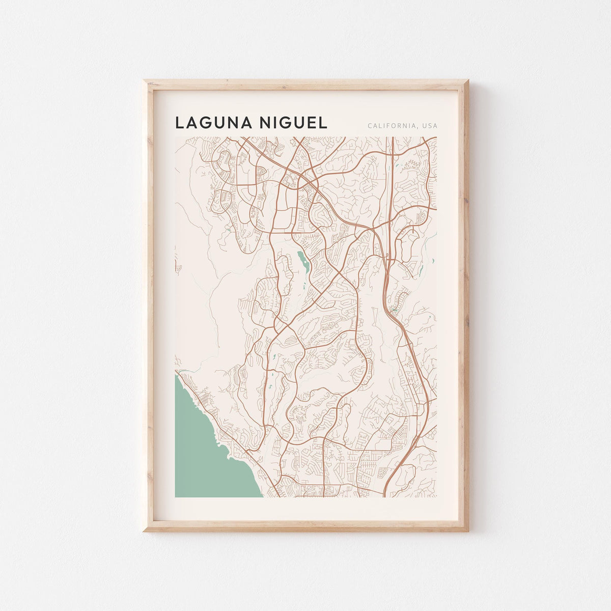 laguna niguel, california map poster - image 1