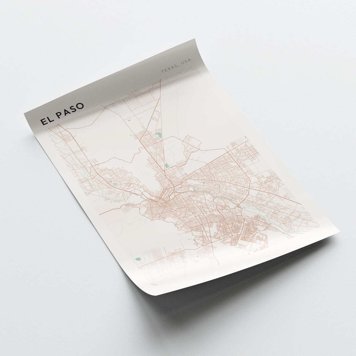 el paso, texas map poster - image 4