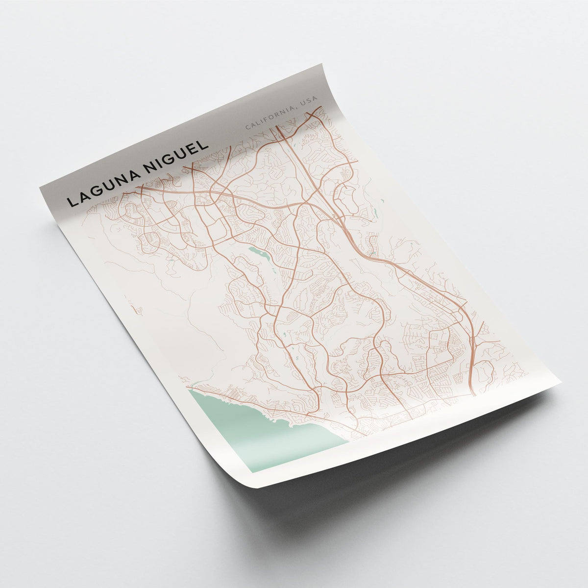 laguna niguel, california map poster - image 4