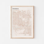phoenix, arizona map poster - image 1