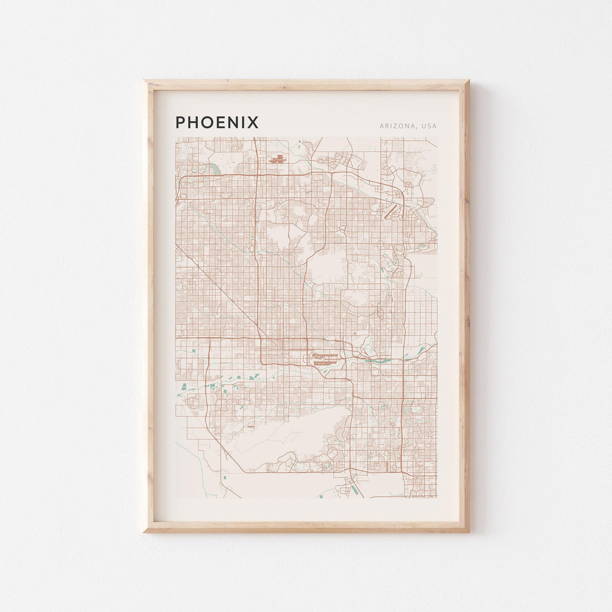 phoenix, arizona map poster - image 1