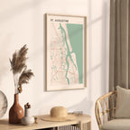 st. augustine, florida map poster - image 2