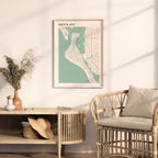 siesta key, florida map poster - image 3