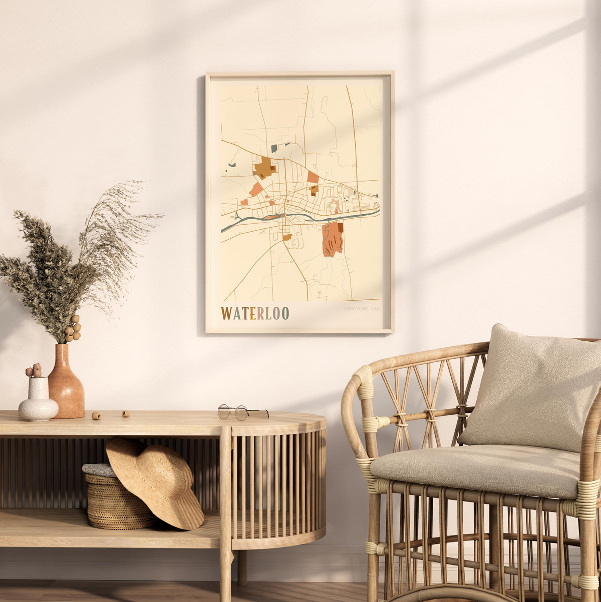 waterloo, new york map poster - image 3