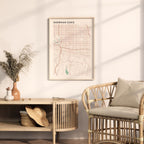 sherman oaks, california map poster - image 3
