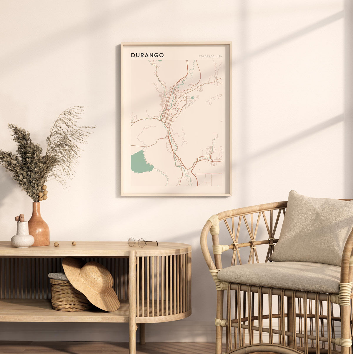 durango, colorado map poster - image 3