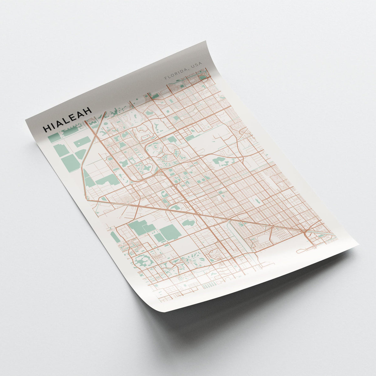 hialeah, florida map poster - image 4