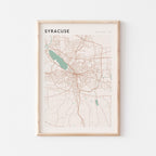 syracuse, new york map poster - image 1