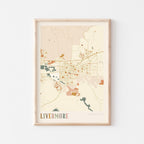 livermore, california map poster - image 1