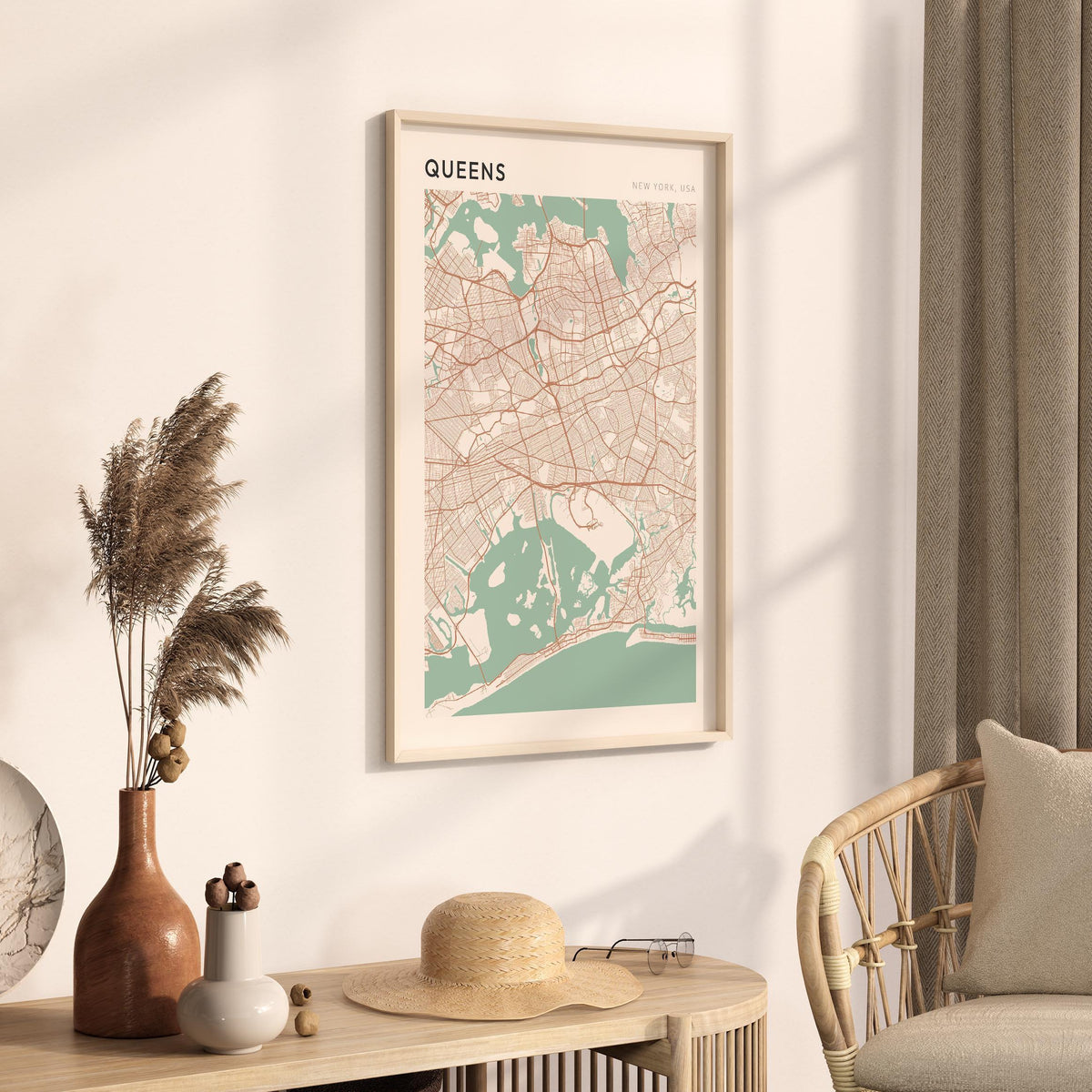 queens, new york map poster - image 2