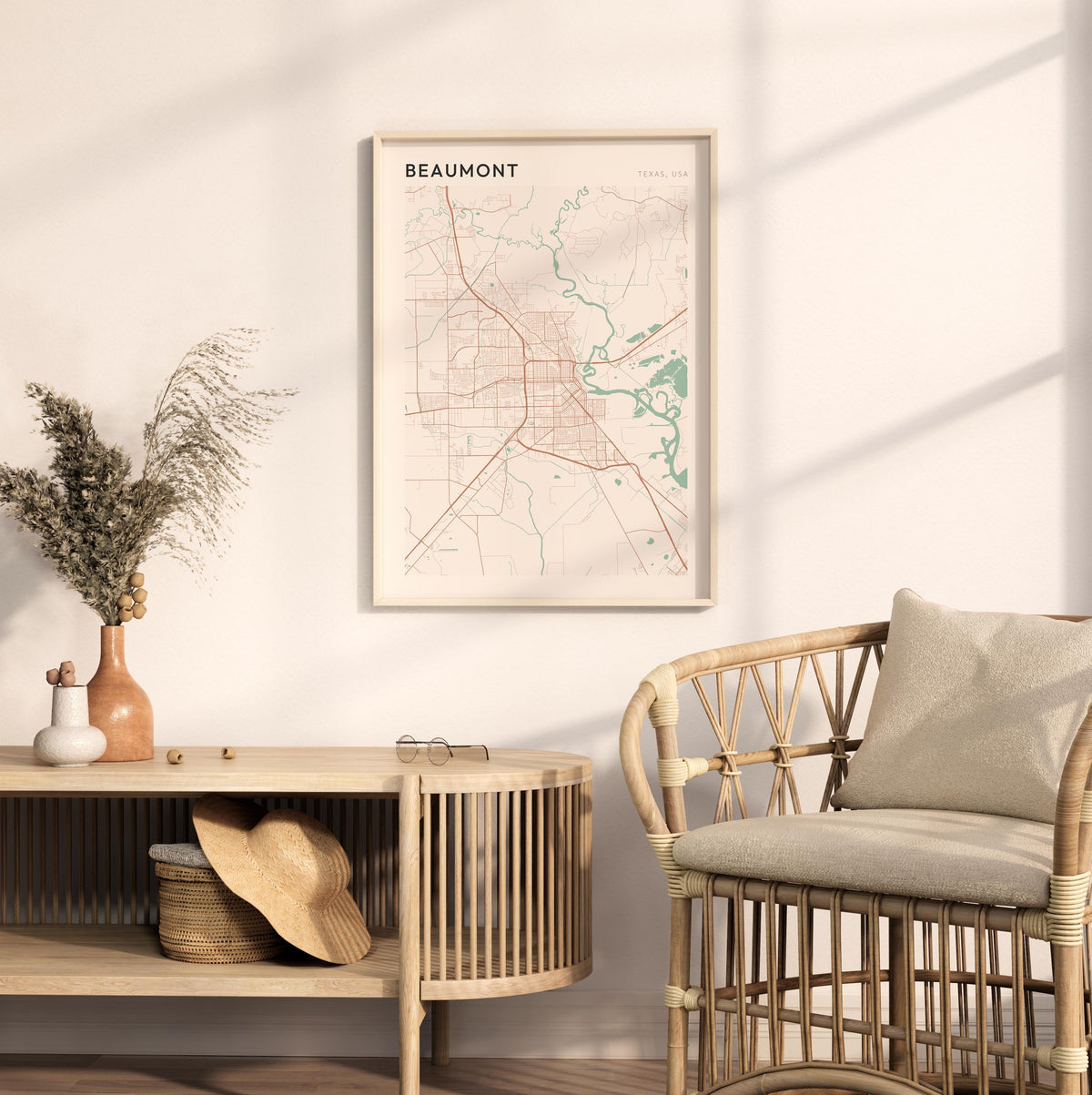 beaumont, texas map poster - image 3