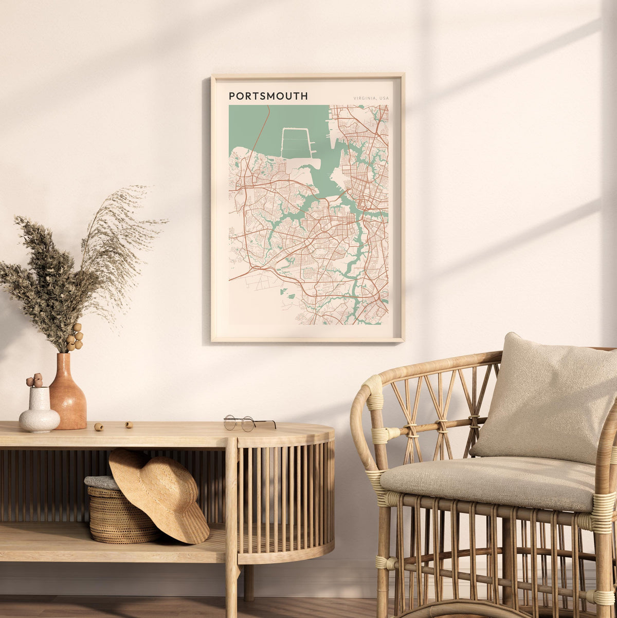 portsmouth, virginia map poster - image 3