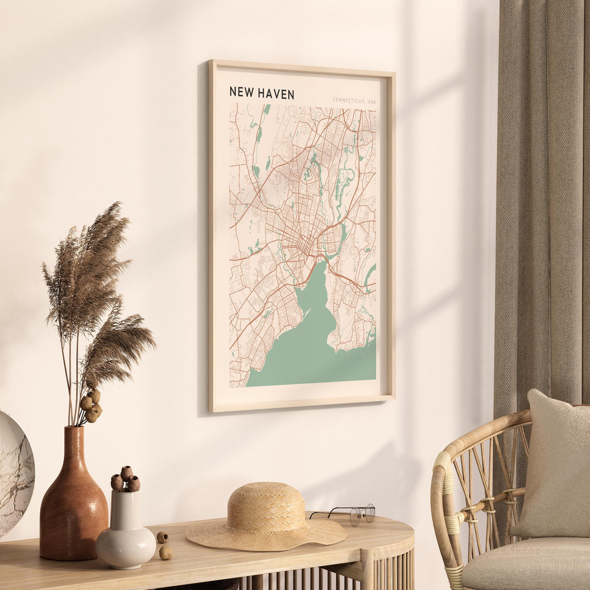new haven, connecticut map poster - image 2