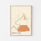 guerneville, california map poster - image 1
