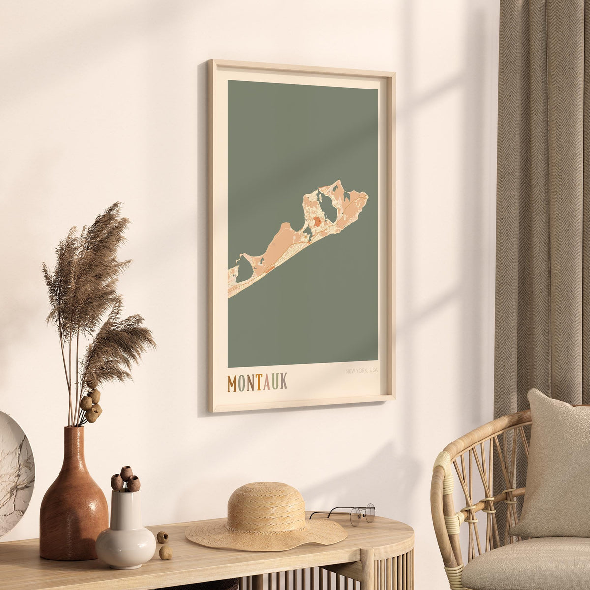 montauk, new york map poster - image 2