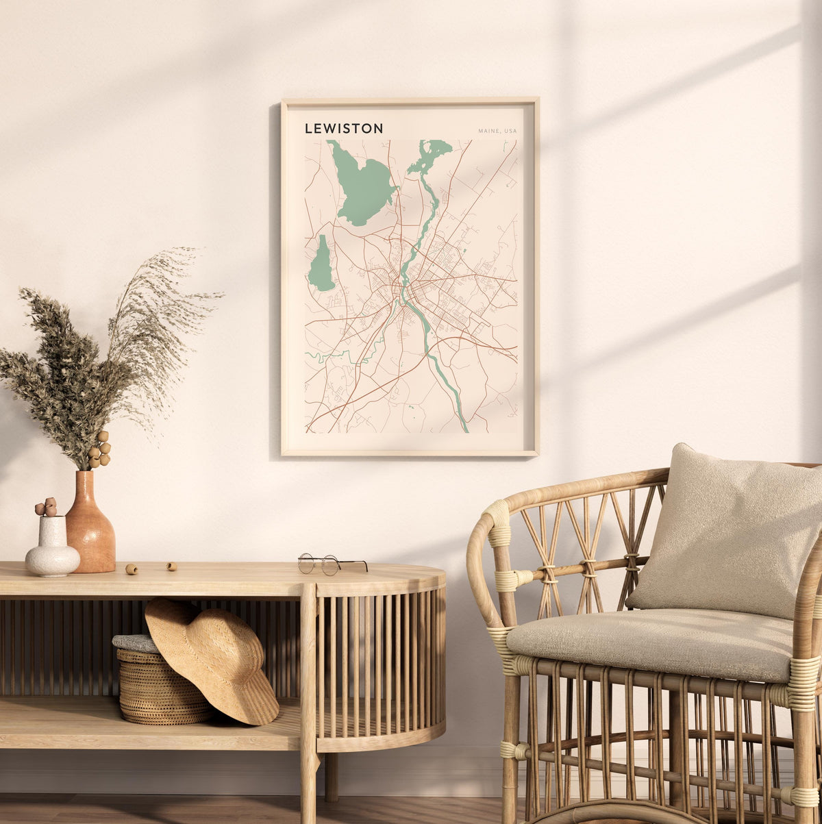 lewiston, maine map poster - image 3