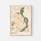 palmer, alabama map poster - image 1