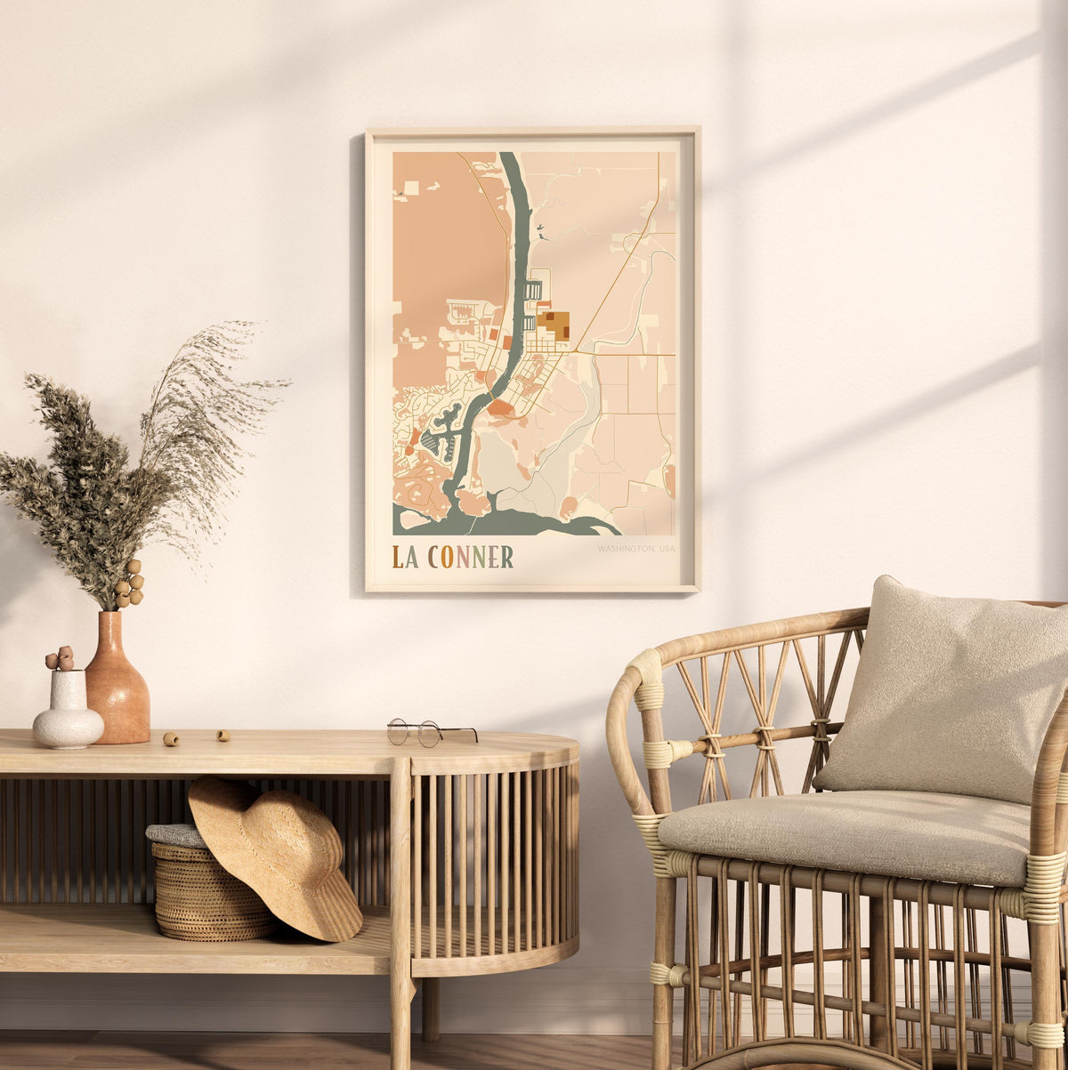la conner, washington map poster - image 3