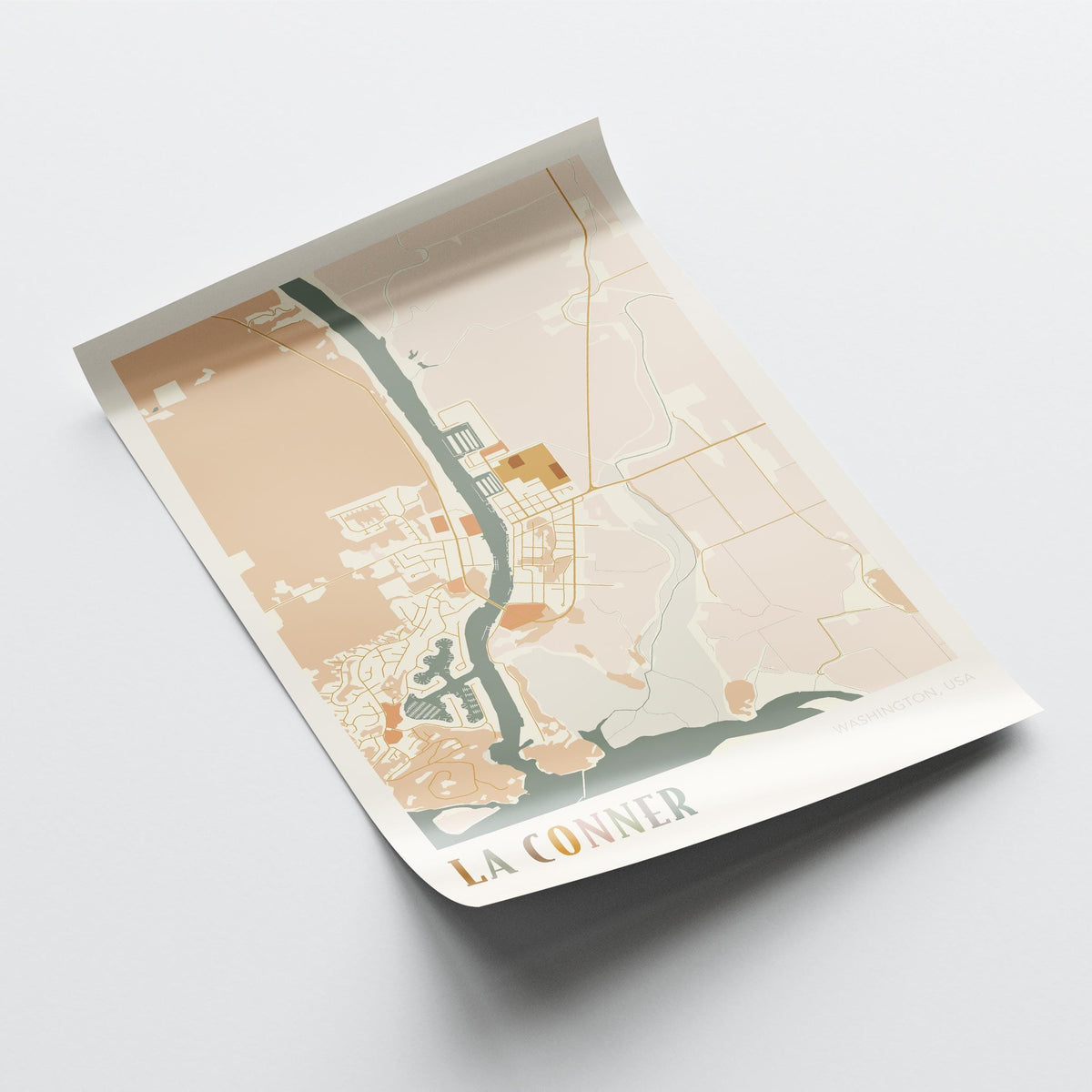 la conner, washington map poster - image 4