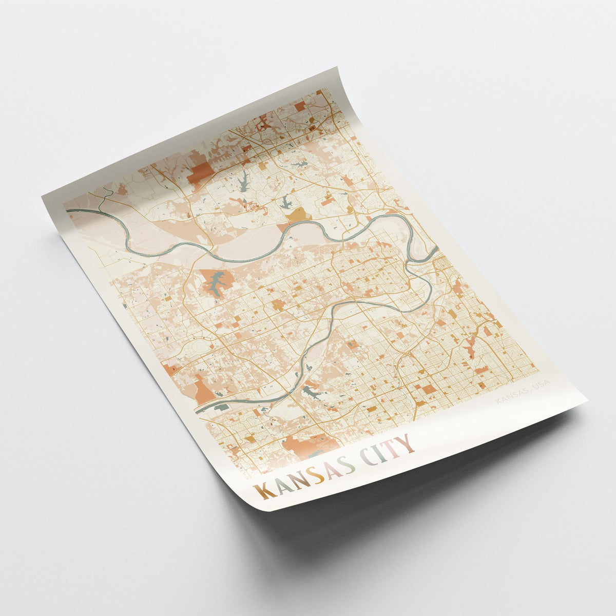 kansas city, kansas map poster - image 4