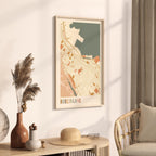 burlingame, california map poster - image 2