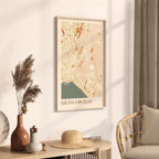 san juan capistrano, california map poster - image 2