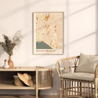 san juan capistrano, california map poster - image 3