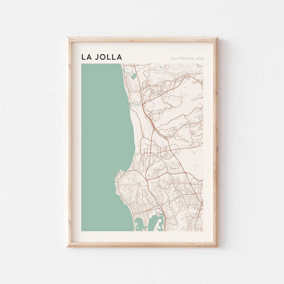 la jolla, california map poster - image 1