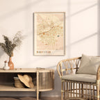 bakersfield, california map poster - image 3