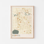 caldwell, idaho map poster - image 1