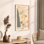 solana beach, california map poster - image 2