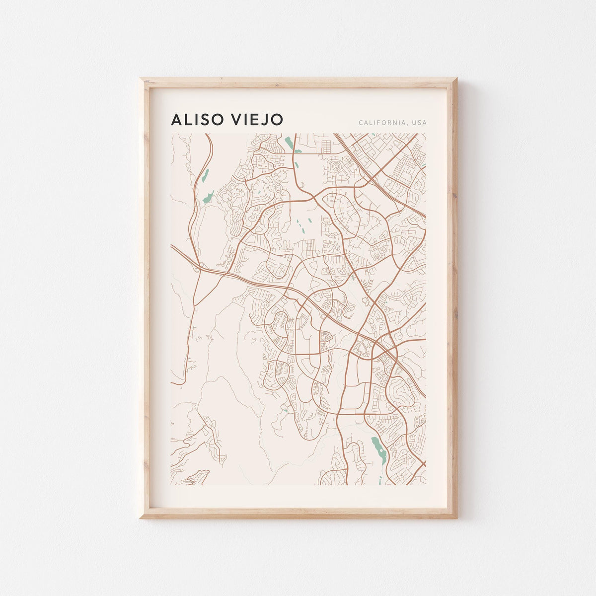 aliso viejo, california map poster - image 1