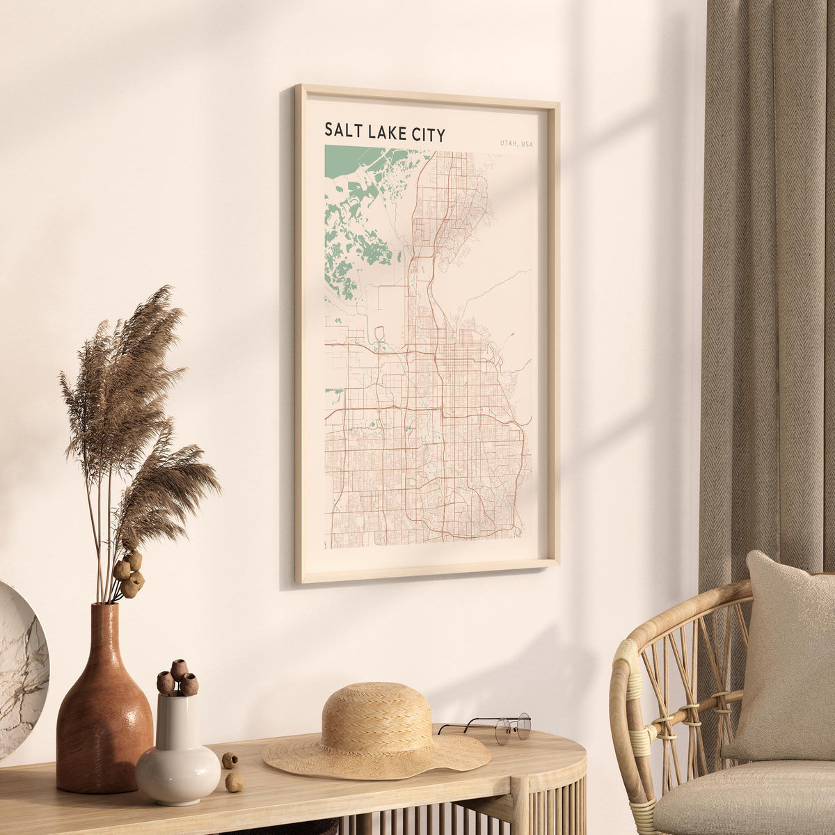 salt lake city, utah map poster - image 2